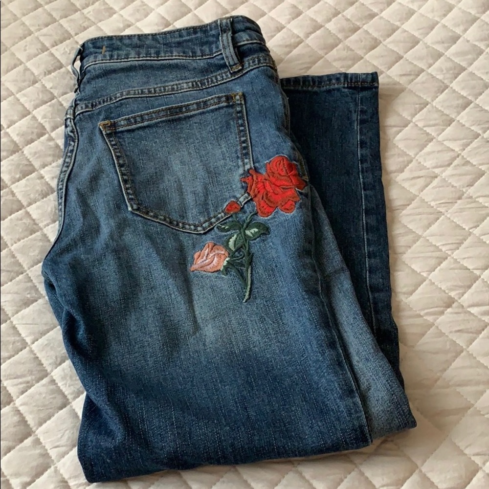 High waisted ankle jeans (free people)